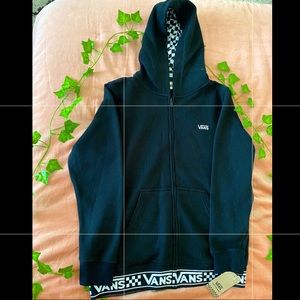 Vans Black Zip Up Hoodie